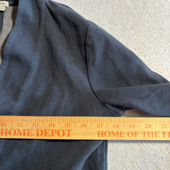 Jigsaw Knit Open Front Cardigan Jacket Navy Blue Size M Made in Portugal - Picture 5 of 9